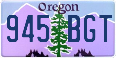 OR license plate 945BGT