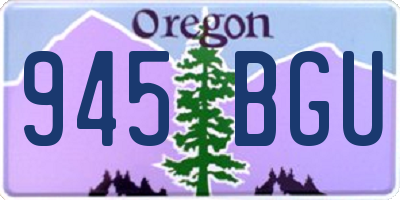 OR license plate 945BGU