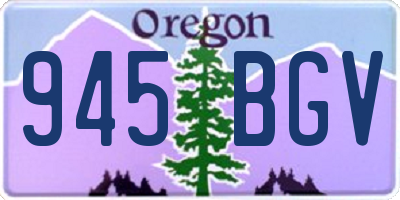 OR license plate 945BGV