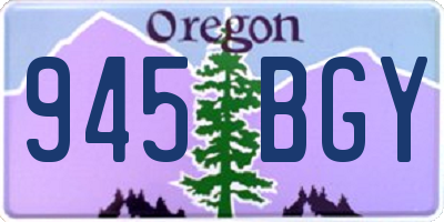 OR license plate 945BGY