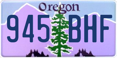 OR license plate 945BHF