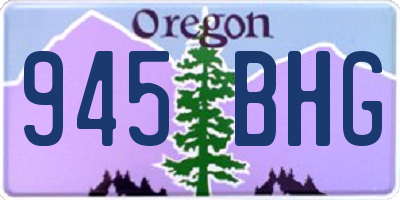 OR license plate 945BHG