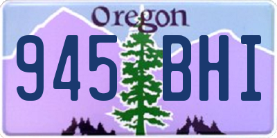 OR license plate 945BHI