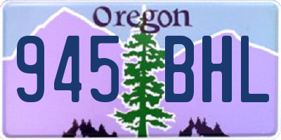 OR license plate 945BHL