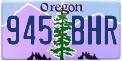 OR license plate 945BHR