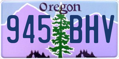 OR license plate 945BHV