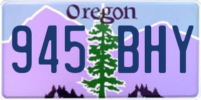 OR license plate 945BHY
