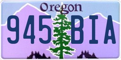 OR license plate 945BIA