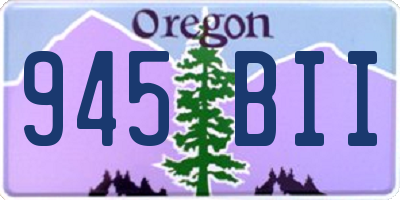 OR license plate 945BII