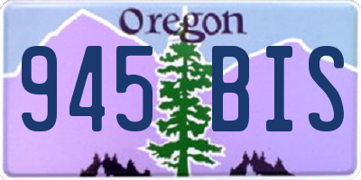 OR license plate 945BIS