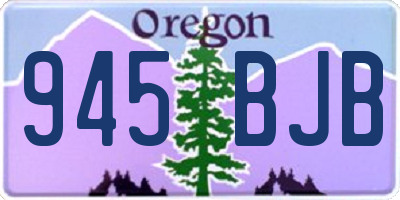 OR license plate 945BJB