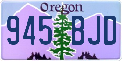 OR license plate 945BJD