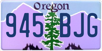 OR license plate 945BJG
