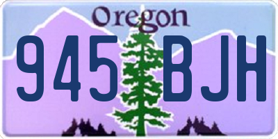 OR license plate 945BJH