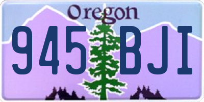 OR license plate 945BJI