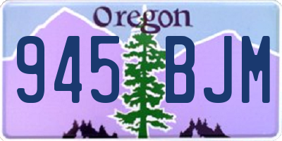 OR license plate 945BJM