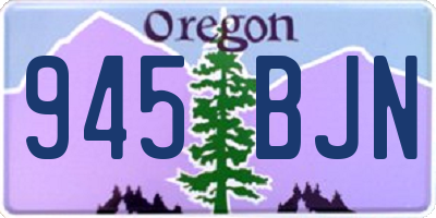 OR license plate 945BJN