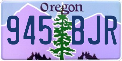 OR license plate 945BJR
