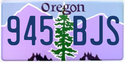 OR license plate 945BJS
