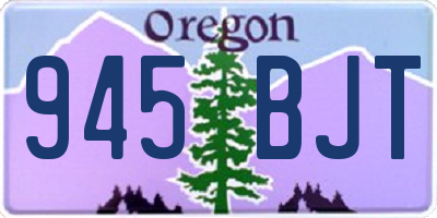 OR license plate 945BJT