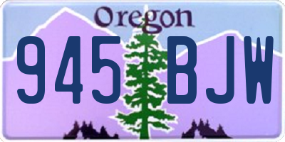 OR license plate 945BJW