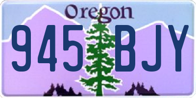OR license plate 945BJY
