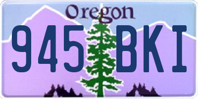 OR license plate 945BKI