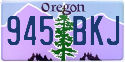 OR license plate 945BKJ