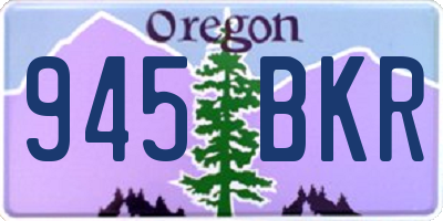 OR license plate 945BKR