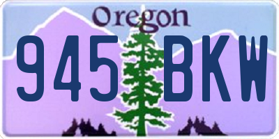 OR license plate 945BKW