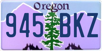 OR license plate 945BKZ
