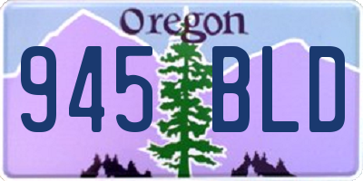 OR license plate 945BLD