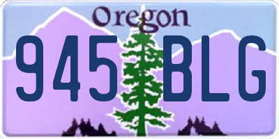 OR license plate 945BLG