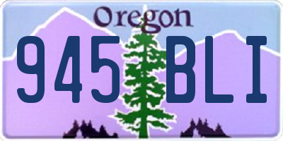 OR license plate 945BLI