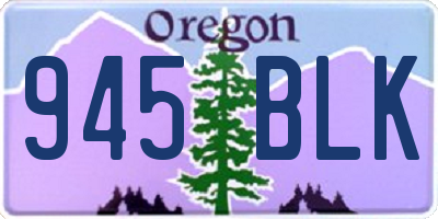 OR license plate 945BLK