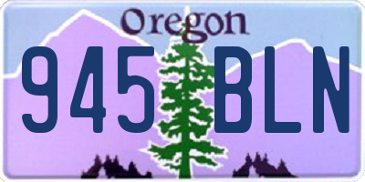 OR license plate 945BLN