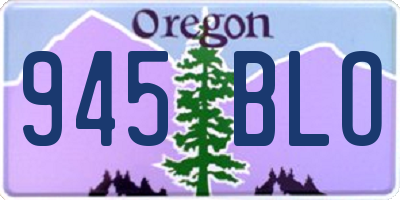 OR license plate 945BLO