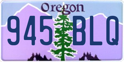 OR license plate 945BLQ
