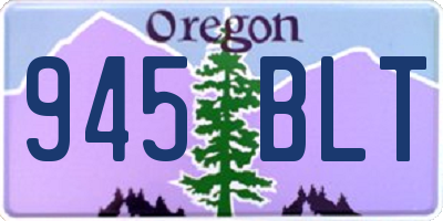 OR license plate 945BLT