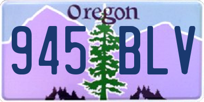 OR license plate 945BLV