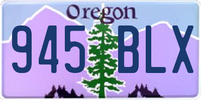 OR license plate 945BLX