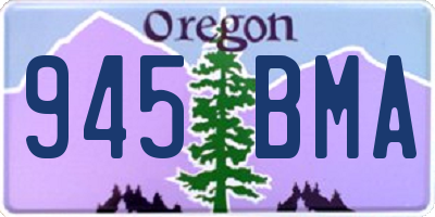 OR license plate 945BMA