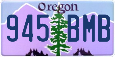 OR license plate 945BMB