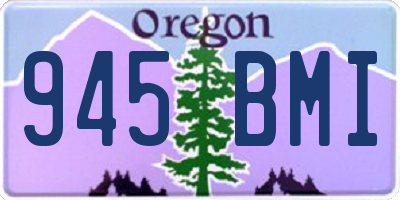 OR license plate 945BMI