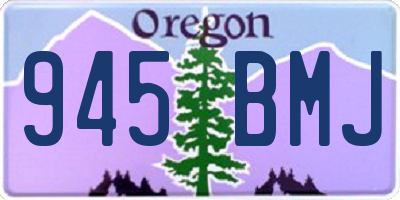 OR license plate 945BMJ