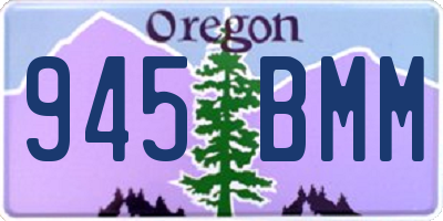 OR license plate 945BMM