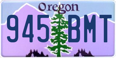 OR license plate 945BMT