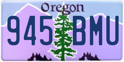 OR license plate 945BMU