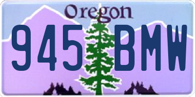 OR license plate 945BMW