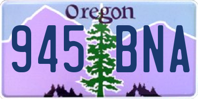 OR license plate 945BNA